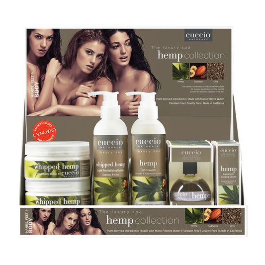 Dim Gray Cuccio Naturale Cuccio Hemp Filled Display