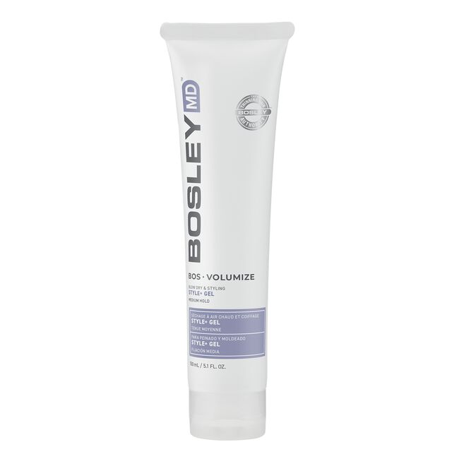 White Smoke Bosley Professional BosVolumize Style+ Blow Dry & Styling Gel