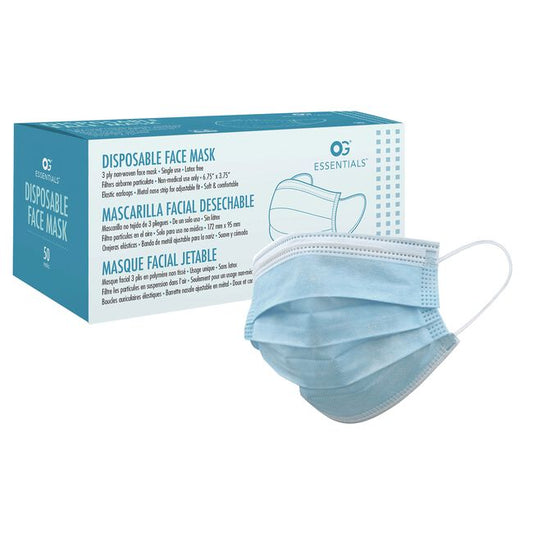 White Smoke Olivia Garden Disposable Face Mask - 50 Count