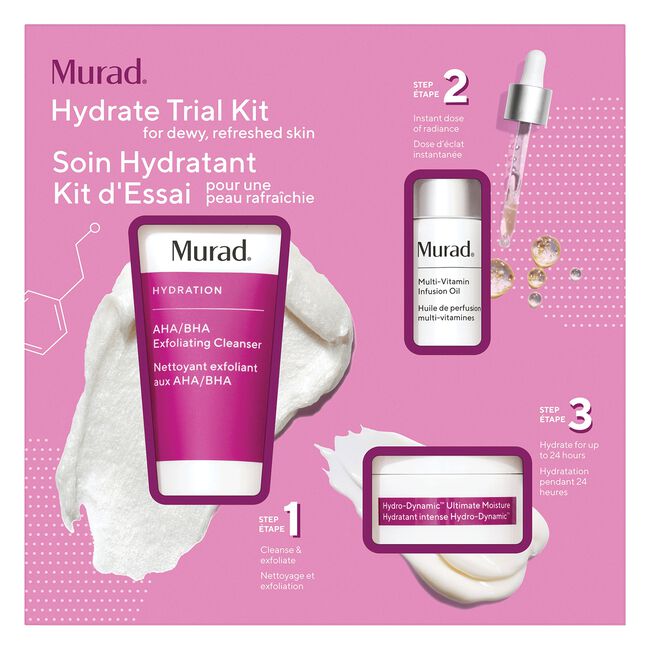 Hot Pink Murad Murad Hydrate Trial Kit