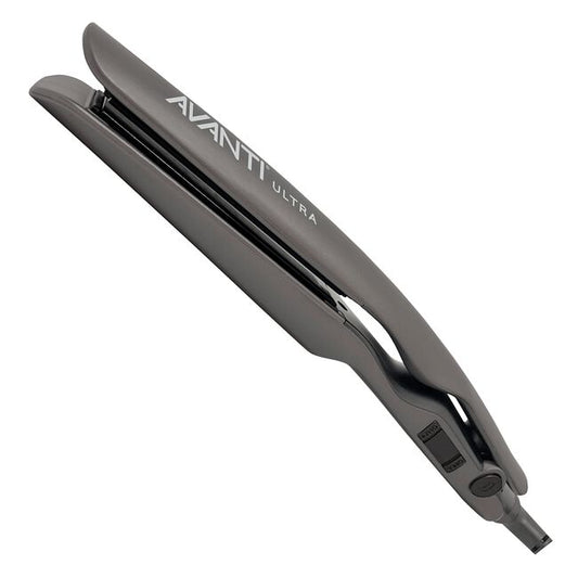 White Smoke Avanti Ultra Ergonomic Tourmaline and Ceramic 1 Inch Curved Flat Iron