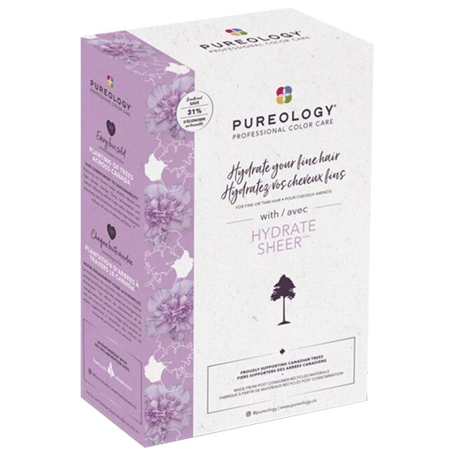 Lavender Pureology Hydrate Sheer Shampoo, Conditioner Duo