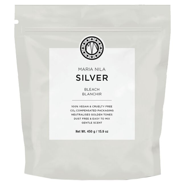 Light Gray Maria Nila Maria Nila Silver Bleach Refill Bag