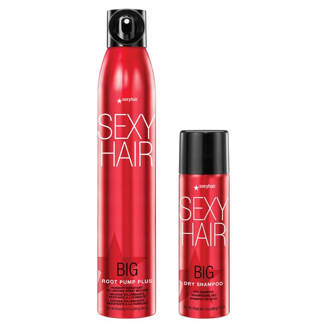 White Smoke SexyHair Big Sexy Hair Root Pump Plus Mousse, Dry Shampoo