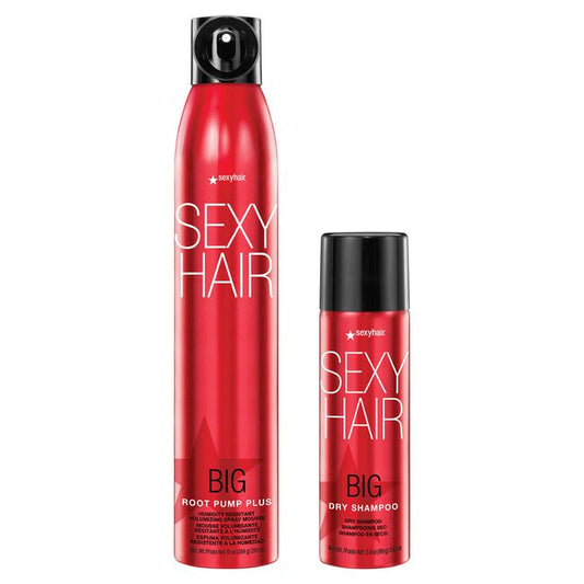 White Smoke SexyHair Big Sexy Hair Root Pump Plus Mousse, Dry Shampoo