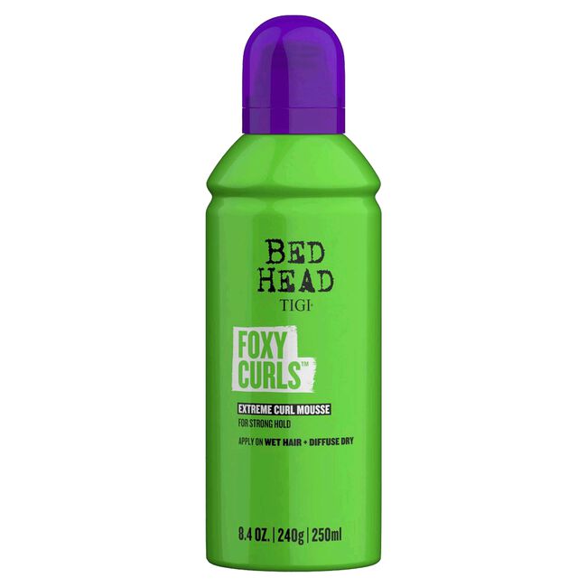 White Smoke TIGI Foxy Curls Curly Hair Mousse For Strong Hold