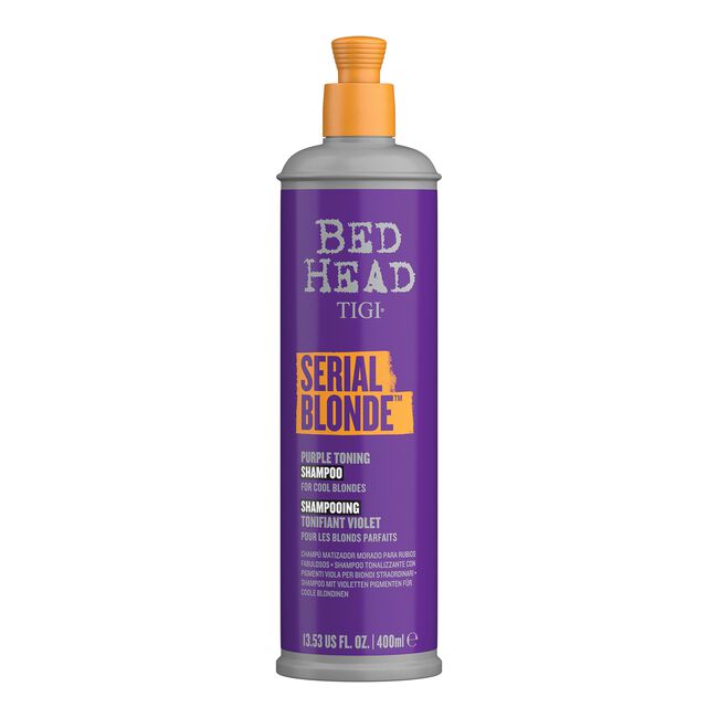 White Smoke TIGI Serial Blonde Purple Toning Shampoo