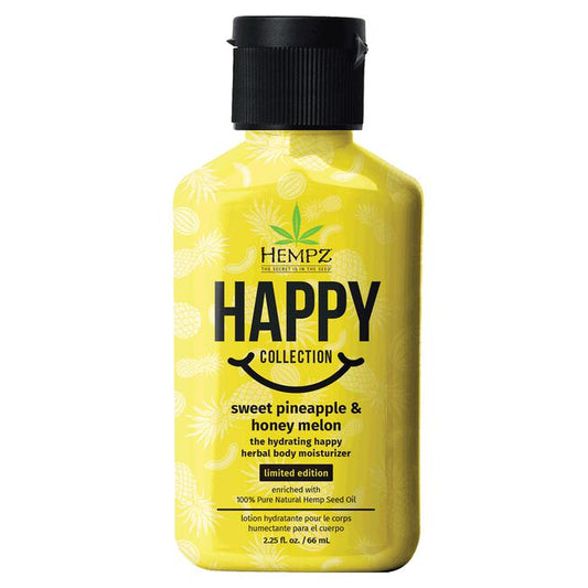 White Smoke Hempz Happy Hydrating Herbal Body Pineapple Moisturizer