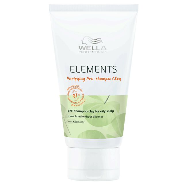 White Smoke Wella Elements Restage Pre-Shampoo Clay