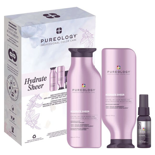 White Smoke Pureology Hydrate Sheer Kit