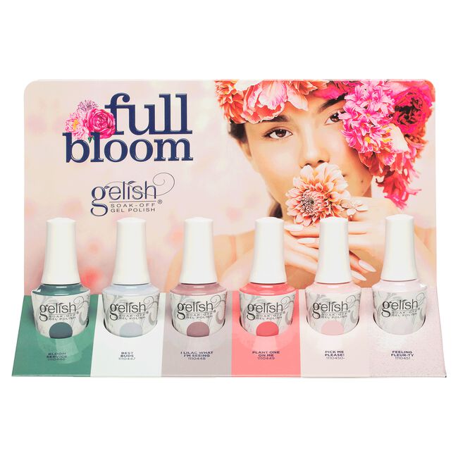 Light Gray Gelish Gelish Soak-Off Gel Full Bloom Spring 2022 Collection - 6PC Display