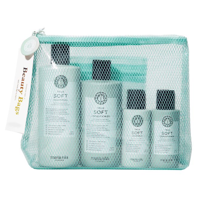 Light Gray Maria Nila True Soft Beauty Bag