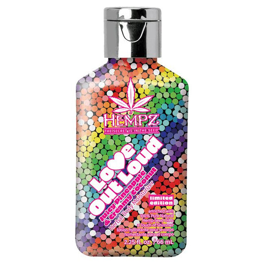 White Smoke Hempz Mini Love Out Loud Juicy Pineapple & Creamy Coconut Herbal Body Moisturizer