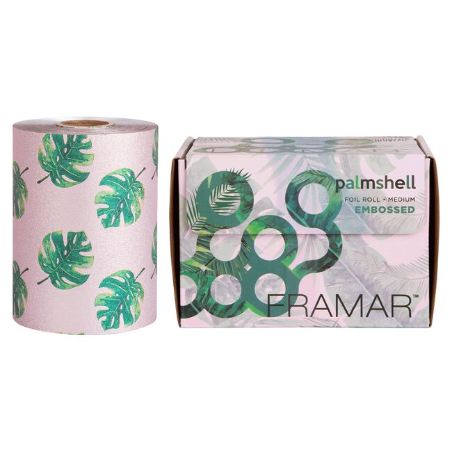 White Smoke Framar Palmshell Embossed Roll
