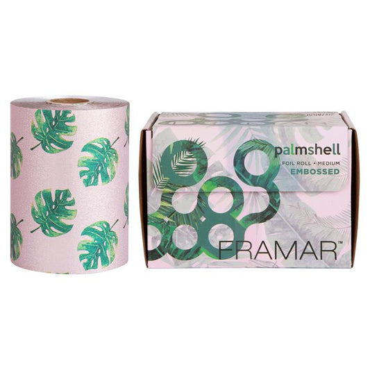 White Smoke Framar Palmshell Embossed Roll