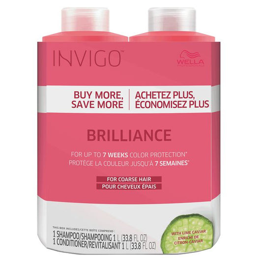 Pale Violet Red Wella INVIGO Brilliance for Coarse Hair Duo