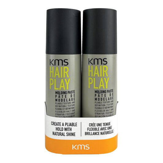 Dark Slate Gray KMS Hairplay Molding Paste Duo