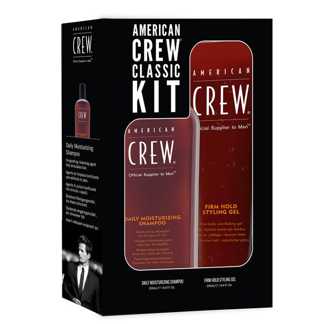 Black American Crew Classic Shampoo & Styling Gel Duo
