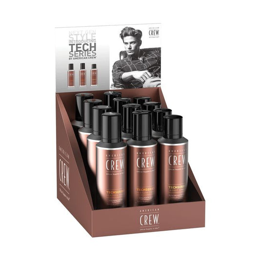 White Smoke American Crew Techseries Styling Display - 12 Count