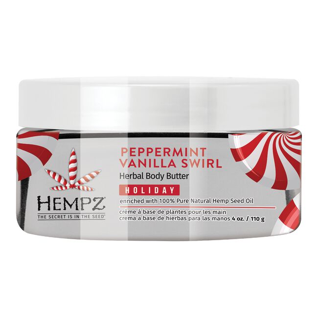 Light Gray Hempz Peppermint Vanilla Swirl Herbal Body Butter