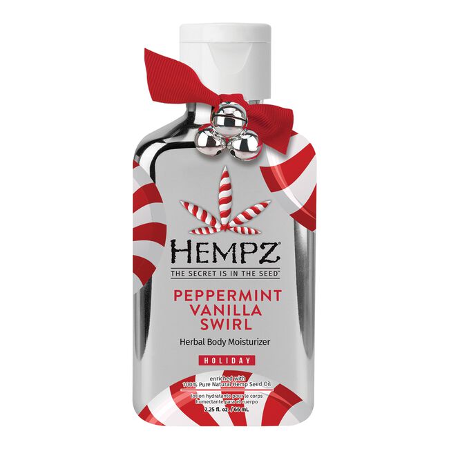 White Smoke Hempz Peppermint Vanilla Swirl Herbal Body Moisturizer
