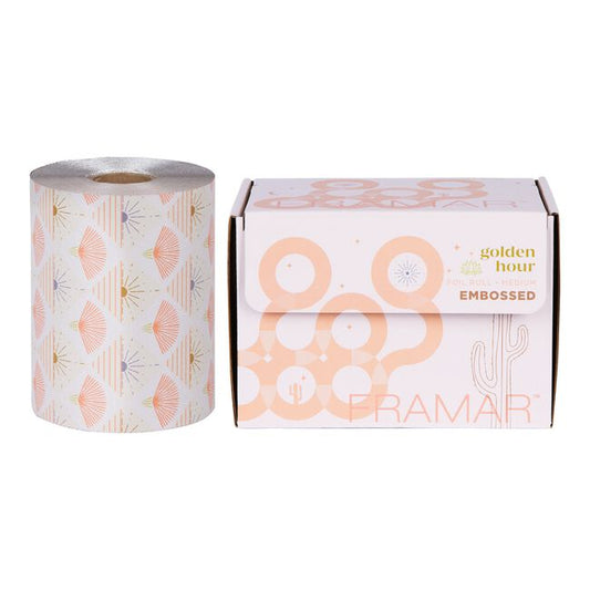 Light Gray Framar Golden Hour Embossed Roll