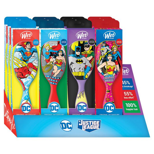 White Smoke Wet Brush Justice League Pro Detangler Display
