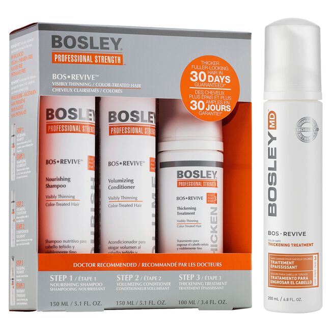 Light Gray Bosley Professional BosRevive Color Safe Kit