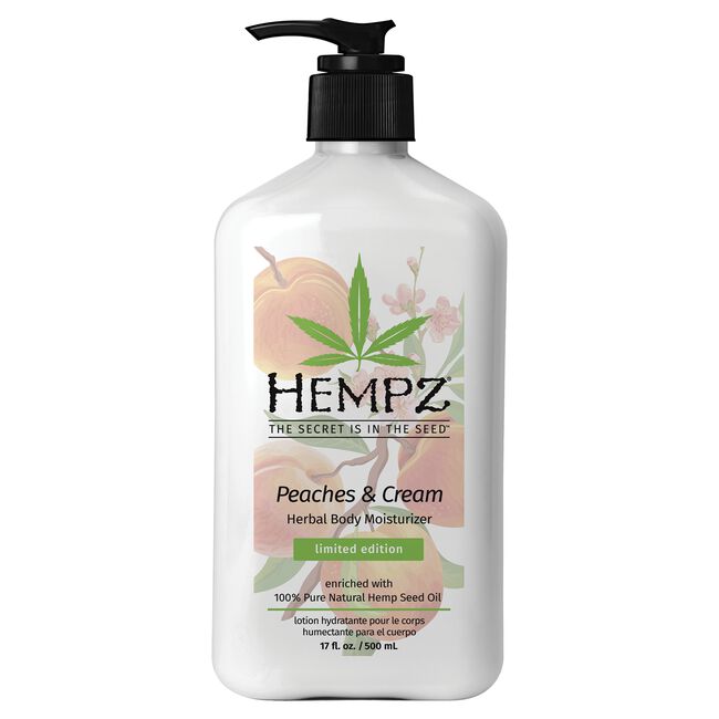 White Smoke Hempz Peaches & Cream Herbal Body Moisturizer