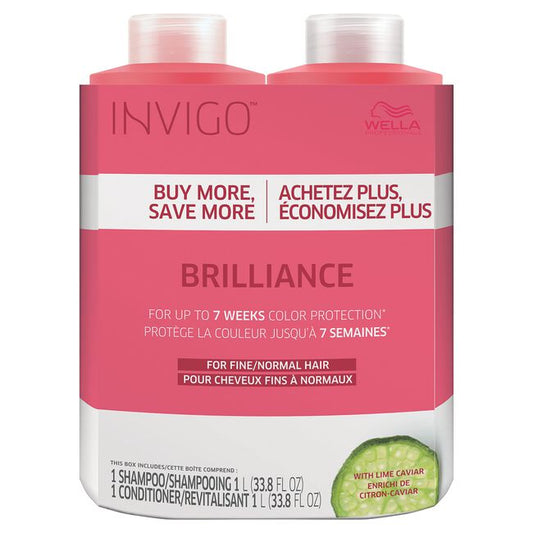 Pale Violet Red Wella INVIGO Brilliance for Fine/Normal Hair Liter Duo