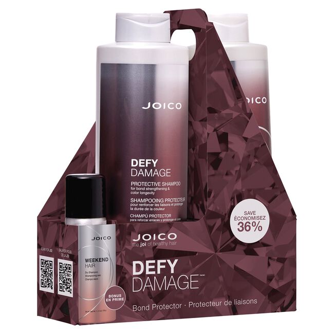 White Smoke Joico Defy Damage Liter Duo