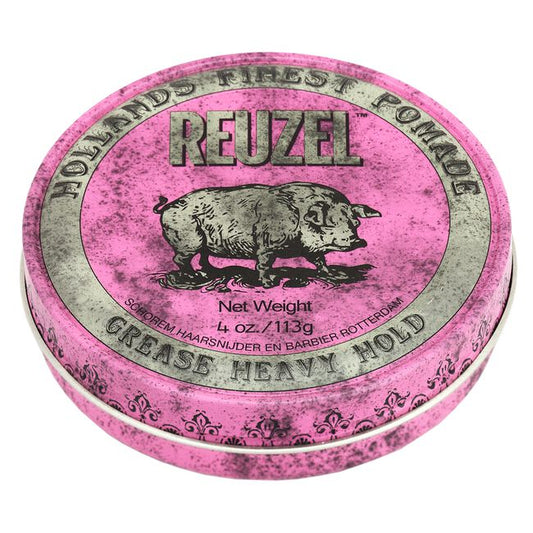White Smoke Reuzel Pink Heavy Grease Pomade