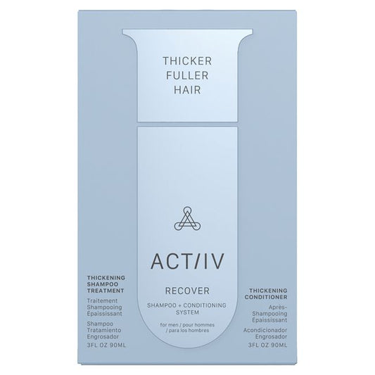 Light Steel Blue ACTiiV Hair Science Recover Shampoo & Conditioning System for Men