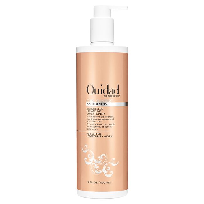 White Smoke Ouidad Curl Shaper Double Duty Weightless Cleansing Conditioner
