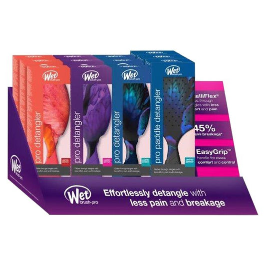 White Smoke Wet Brush Rare Botanic Pro Detangler Display