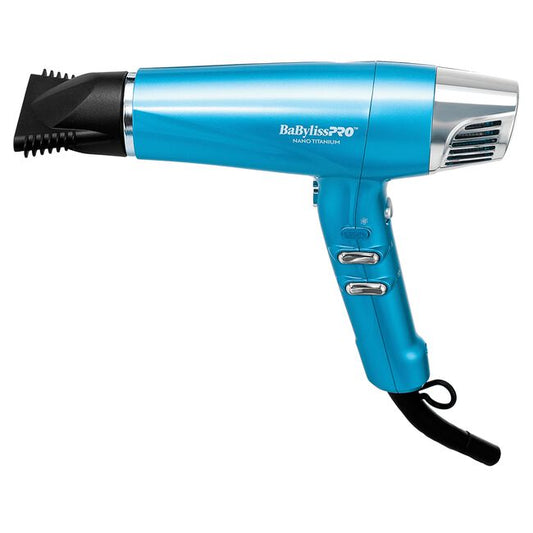 White Smoke BaBylissPRO Nano Titanium High-Speed  Dual Ionic Hairdryer