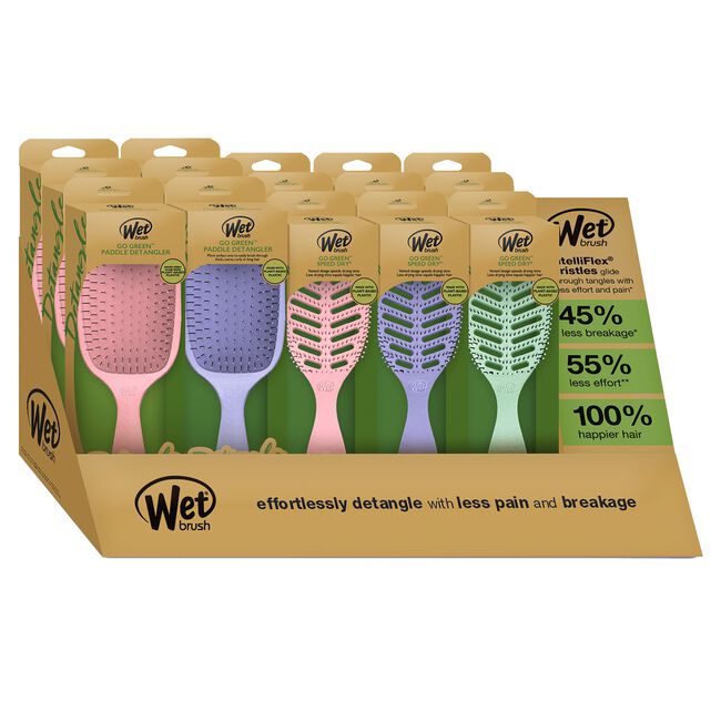 Dark Khaki Wet Brush Go Green Paddle & Speed Dry Display
