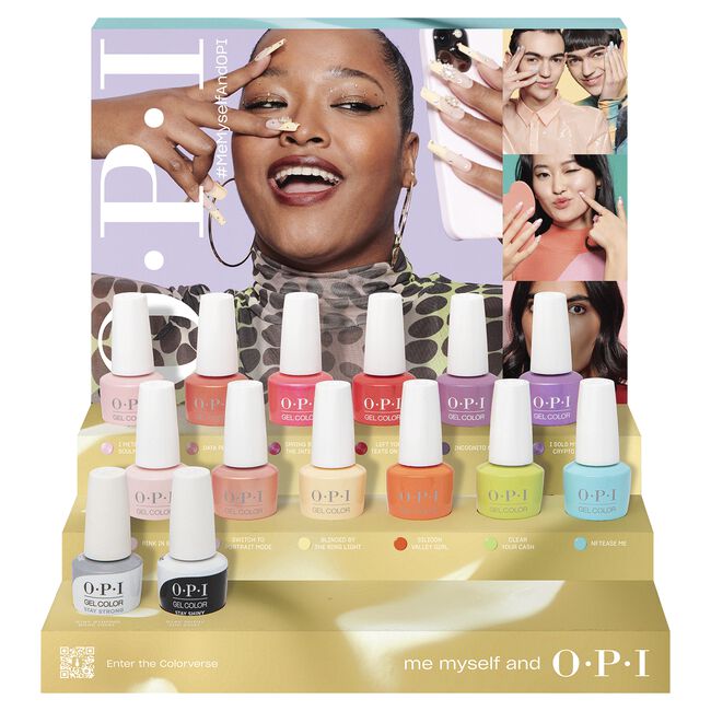 White Smoke OPI Me, Myself, and OPI GelColor Display