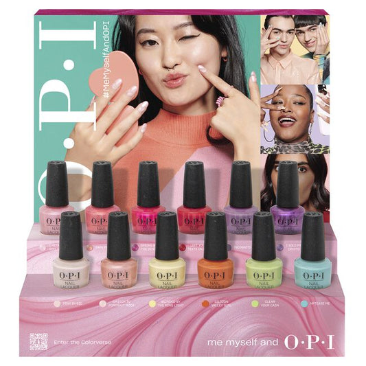 White Smoke OPI Me, Myself, and OPI Nail Lacquer Chipboard Display