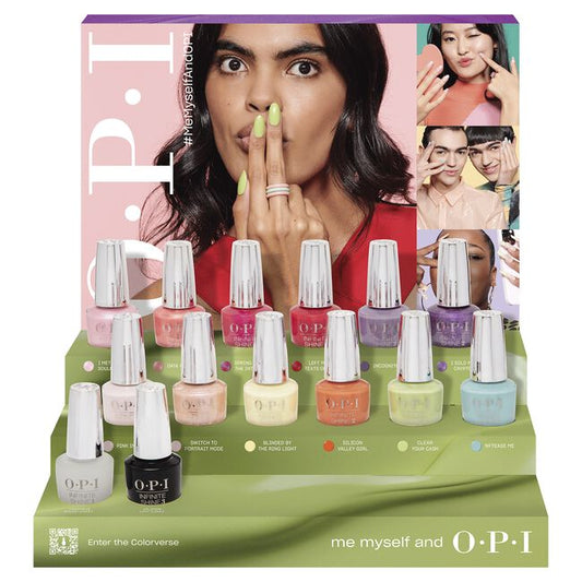 White Smoke OPI Me, Myself, and OPI Infinite Shine Display