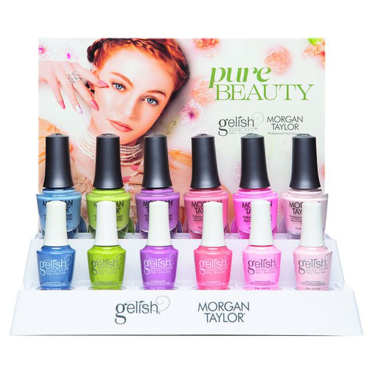 White Smoke Gelish Pure Beauty Collection Soak-Off Gel Polish & Professional Nail Lacquer Kit