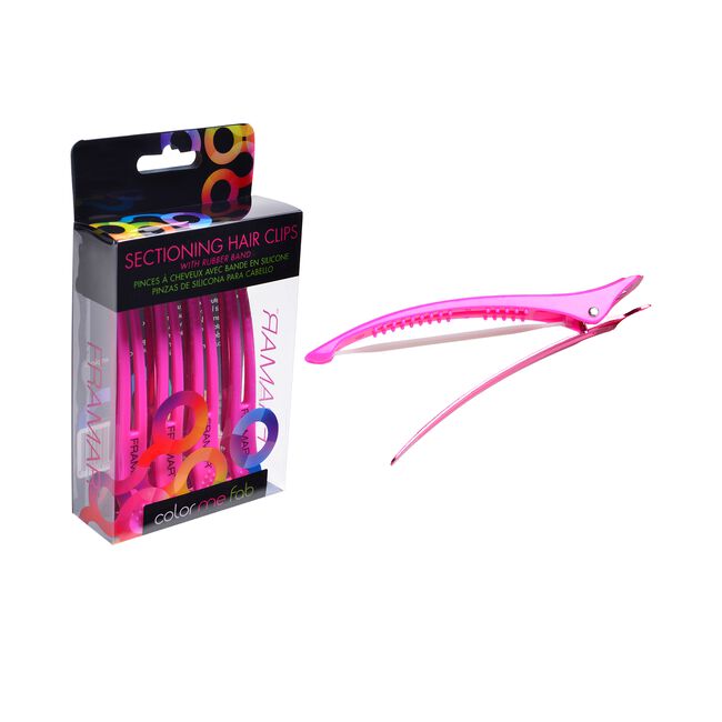 White Smoke Framar Elastic Band Sectioning Clip - Pink