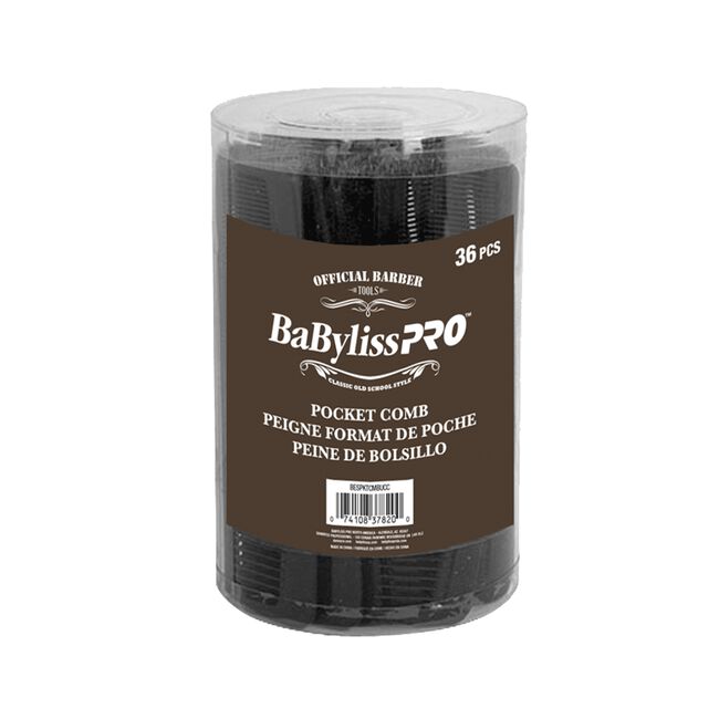 Dark Slate Gray BaBylissPRO BaBylissPRO Pocket Comb - 36 Pack
