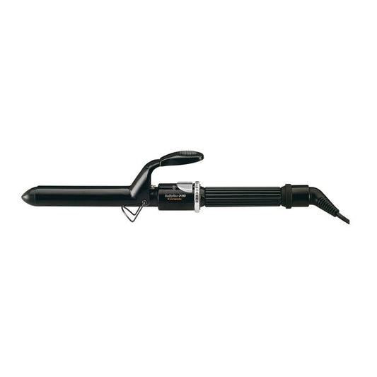 White Smoke BaBylissPRO Black Ceramic Spring Curling Iron 3/4 inch