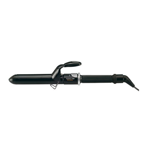 White Smoke BaBylissPRO Black Ceramic Spring Curling Iron 1 1/2 inch