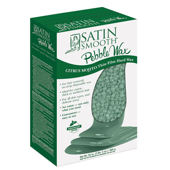 White Smoke Dannyco Sundries Satin Smooth Pebble Wax - Citrus Mojito Thin-Film Hard Wax