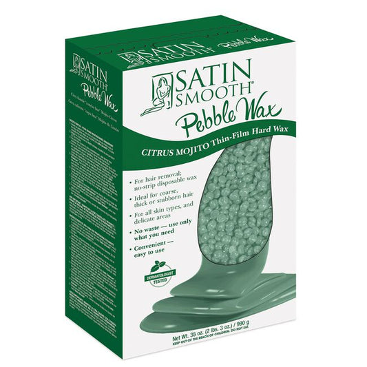 White Smoke Dannyco Sundries Satin Smooth Pebble Wax - Citrus Mojito Thin-Film Hard Wax