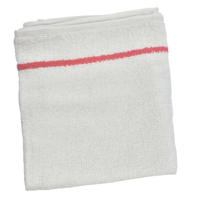 Light Gray BaBylissPRO 16x17 Inch White Towels - 12 Count