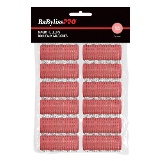 Black BaBylissPRO BaByliss Pro Self Gripping Magic Rollers - 12 Count