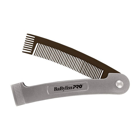 White Smoke BaBylissPRO 2-in-1 Hair & Beard Comb